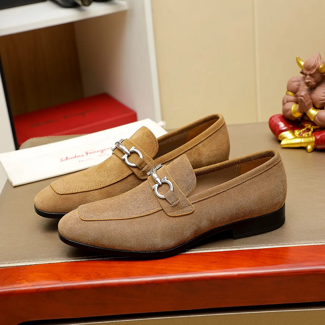 Men's shoes 💰600 🕷🕷🐂【Ferragamo】 Popular fashionable casual shoes🇨🇳Official website counter 1:1 production, original mold opening💯Good quality can be seen, imported high-end first-layer pebbled calfskin, water-dyed🐂leather lining🌿very clear texture, high-quality waterproof, non-slip and wear-resistant outsole🎋high quality and low price, truly handmade🍓, 7 colors available! Code number 38-44 (45. To be customized)